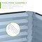 Best Choice Products 6x3x2ft Outdoor Metal Raised Garden Bed, Planter Box for Vegetables, Flowers, Herbs